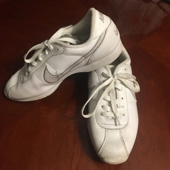 all white nike cheer shoes
